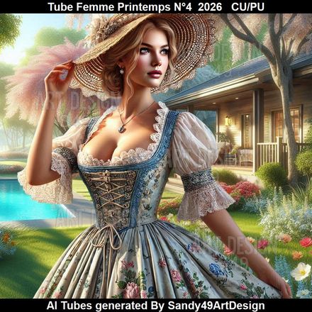 Tube Femme Printemps N°4  2026