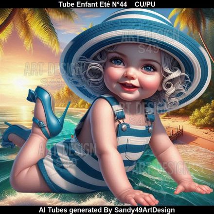 Tube Enfant Eté N°44