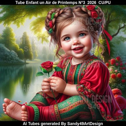Tube Enfant Un Air de Printemps N°3  2026
