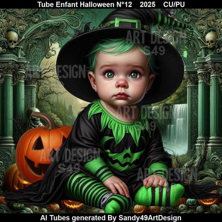 Tube Enfant Halloween N°12    2025