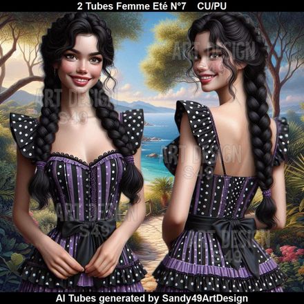 2 Tubes Femme Eté N°7