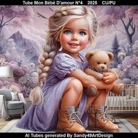 Tube Mon Bébé d&#x27;amour N°4    2025