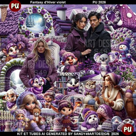 Fantasy d'Hiver violet   2026