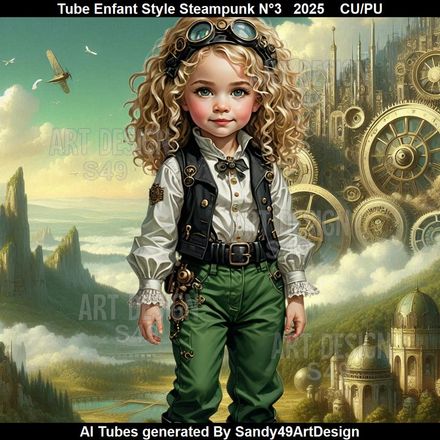 Tube Enfant Style Steampunk N°3  2025