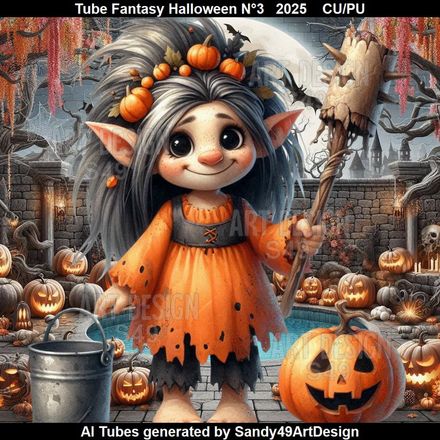 Tube Fantasy Halloween N°3    2025