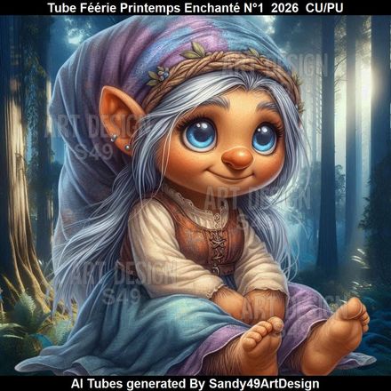 Tube Féérie Printemps Enchanté N°1  2026