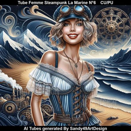 Tube Femme Steampunk La Marine N°6