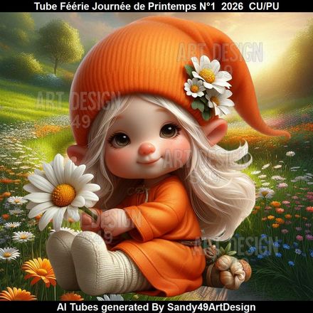 Tube Féérie journée de Printemps N°1  2026