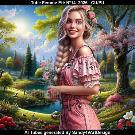 Tube Femme Eté N°14  2026