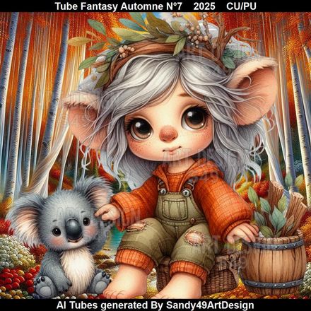 Tube Fantasy Automne N°7    2025