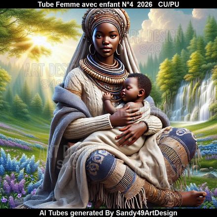 Tube Femme avec enfant N°4  2026