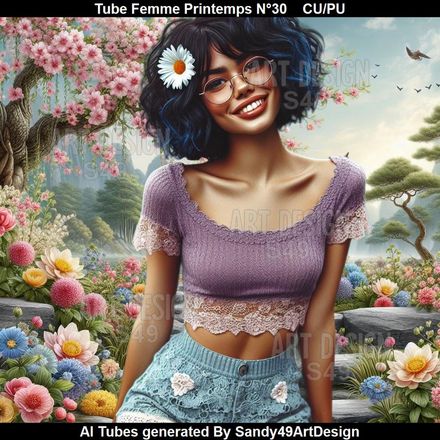 Tube Femme Printemps N°30