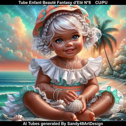 Tube Enfant Beauté Fantasy d&#x27;Eté N°8