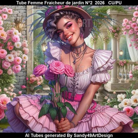 Tube Femme Fraicheur de jardin N°2  2026