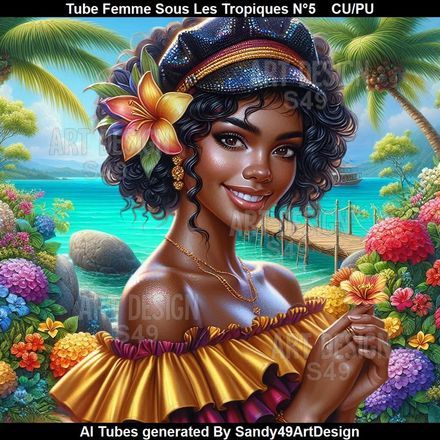 Tube Femme Sous les Tropiques N°5