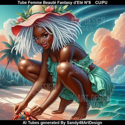 Tube Femme Beauté Fantasy d&#x27;Eté N°8