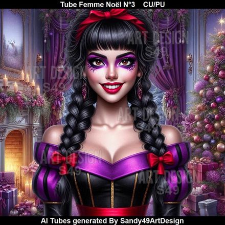 Tube Femme Noël N°3