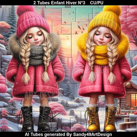 2 Tubes Enfant Hiver N°3