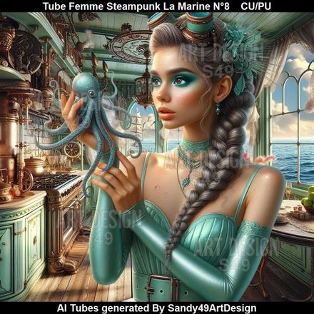 Tube Femme Steampunk La Marine N°8