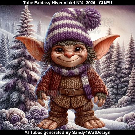 Tube Fantasy Hiver violet N°4  2026