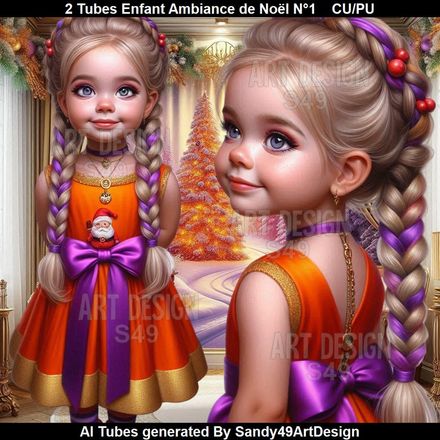 2 Tubes Enfant Ambiance de Noël N°1