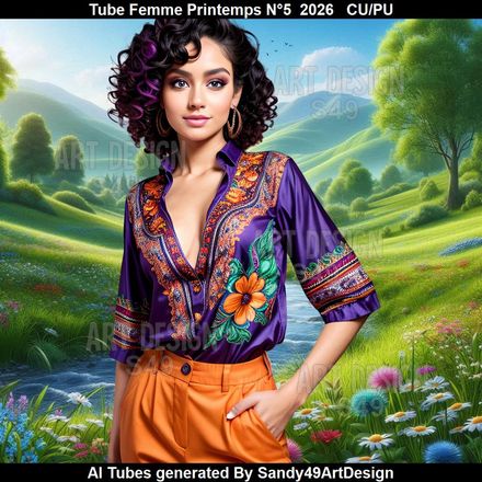 Tube Femme Printemps N°5  2026