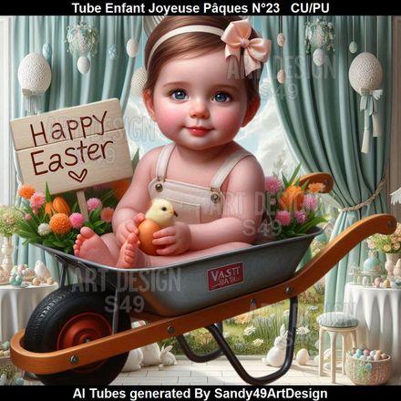 Tube Enfant Joyeuse Pâques N°23