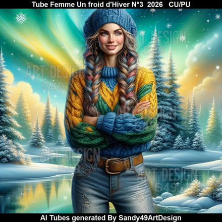 Tube Femme Un Froid d'Hiver N°3  2026