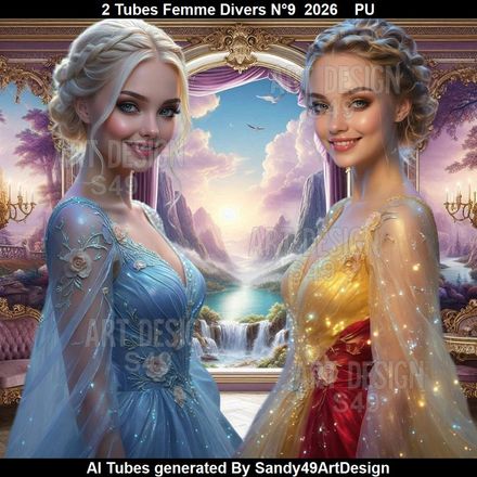 2 Tubes Femme Divers N°9  2026