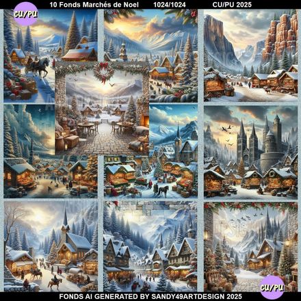 Fond Marché de Noël  2025