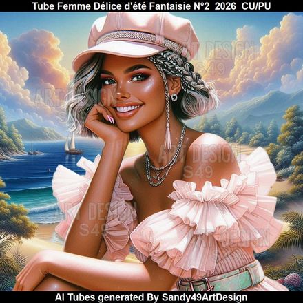 Tube Femme Délice d'été Fantaisie N°2  2026