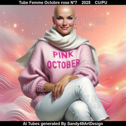 Tube Femme Octobre rose N°7    2025