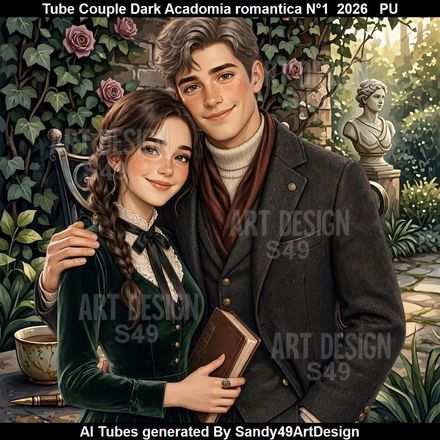 Tube Couple Dark Academia romantica N°1  2026