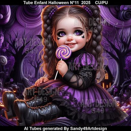Tube Enfant halloween N°11    2025