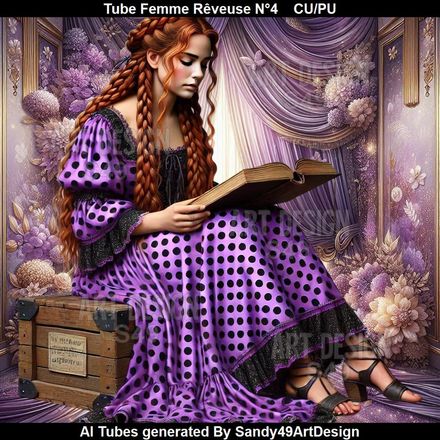 Tube Femme Rêveuse N°4