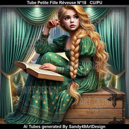 Tube Petite Fille Rêveuse N°18