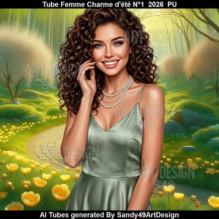 Tube Femme Charme d'été N°1  2026