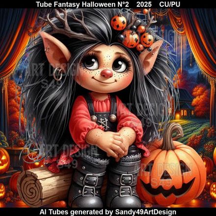 Tube Fantasy Halloween N°2    2025