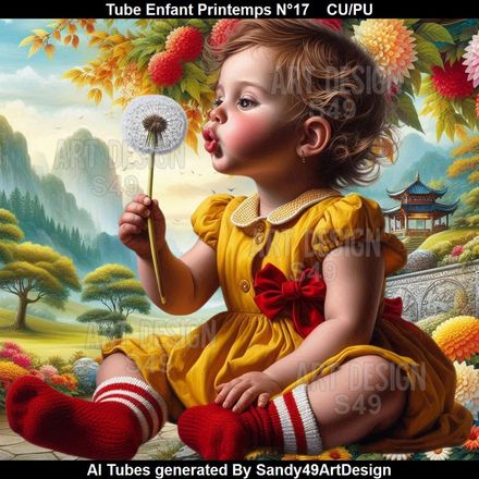 Tube Enfant Printemps N°17