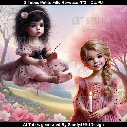 2 Tubes Enfant Rêveuse N°2