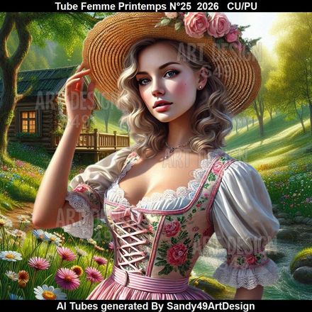 Tube Femme Printemps N°25  2026