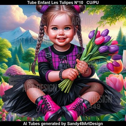 Tube Enfant Les Tulipes N°10