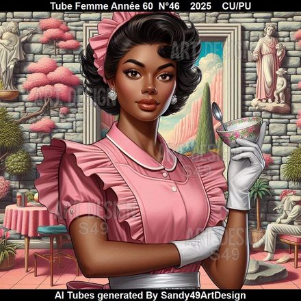 Tube Femme Année 60  N°46    2025
