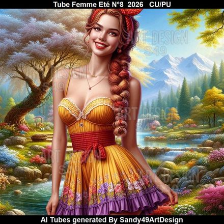 Tube Femme Eté N°8  2026