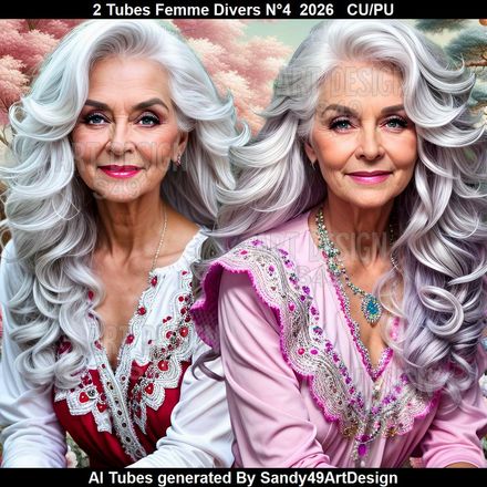 2 Tubes Femme Divers N°4  2026