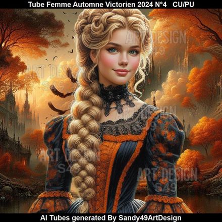 Tube Femme Automne Victorien 2024 N°4