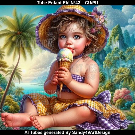 Tube Enfant Eté N°42