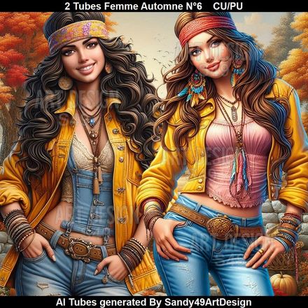 2 Tubes Femme Automne N°6