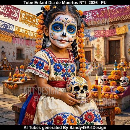 Tube Enfant Dia de Muertos N°1  2026