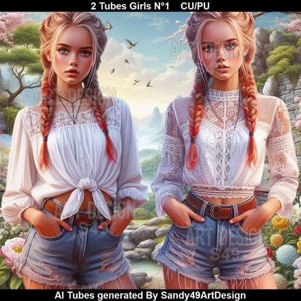2 Tubes Girls N°1